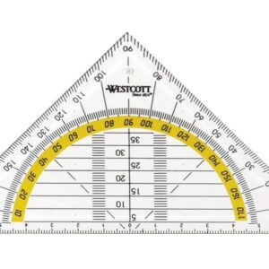 Geodriehoek Westcott 14 cm